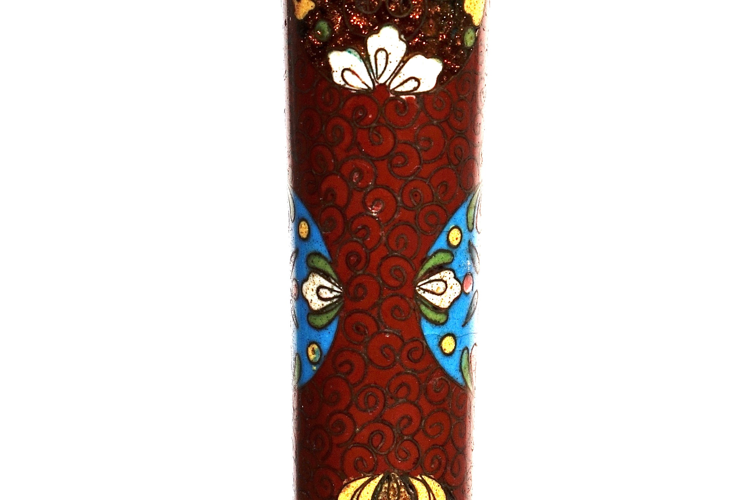 A beautiful Japanese Cloisonné mounted into a cane. Japan, ca. 1890