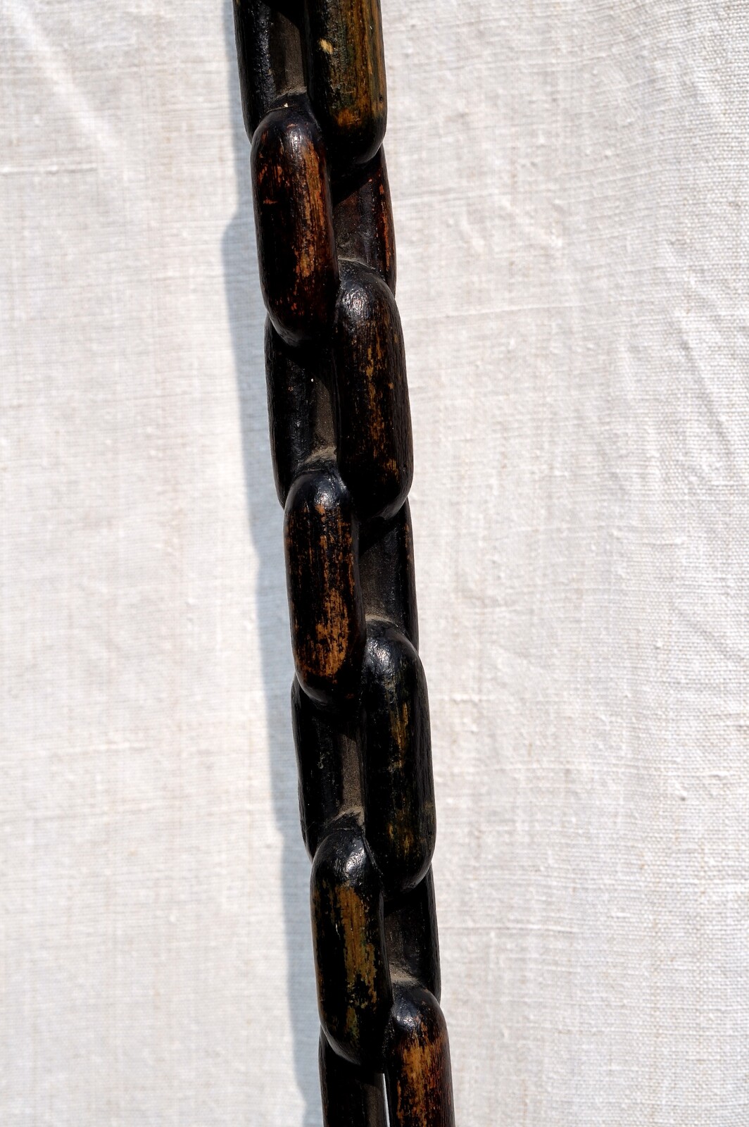 An unusual Whalers-Art wood Walking stick, U.S.A. or Europe ca. 1900