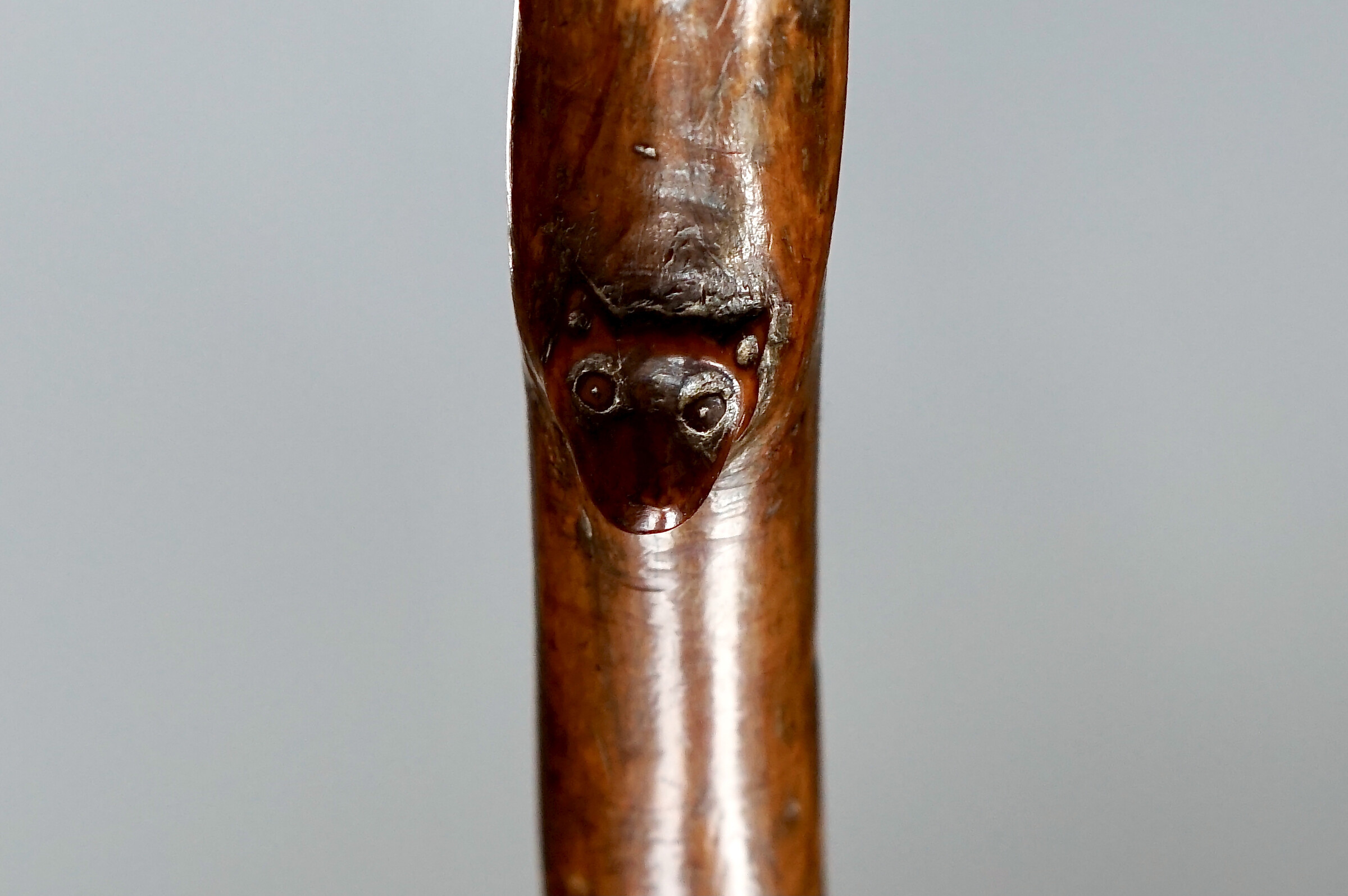 Surrealistic figures, Folk Art Walking Cane. France ca. 1880