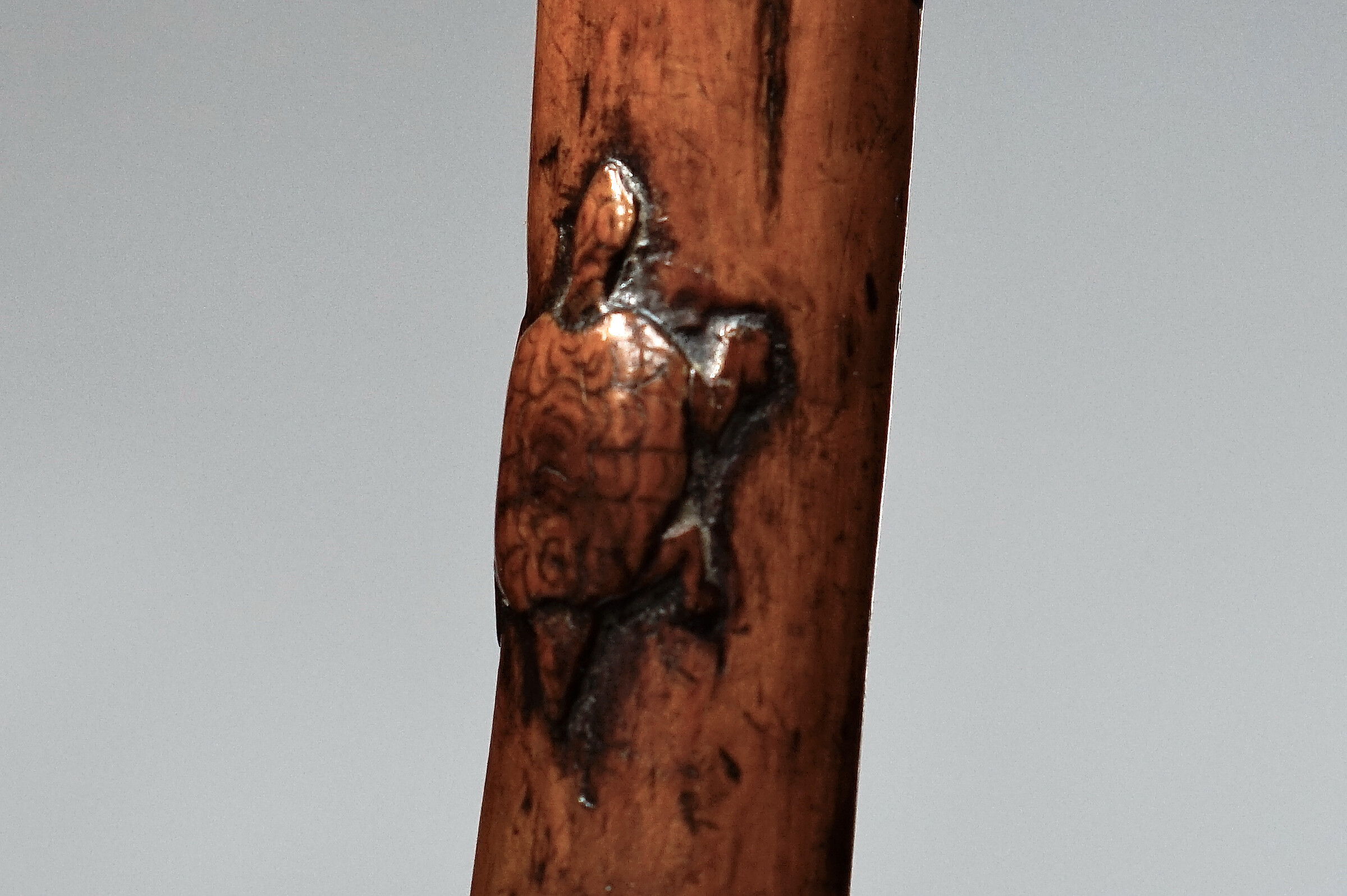 Surrealistic figures, Folk Art Walking Cane. France ca. 1880